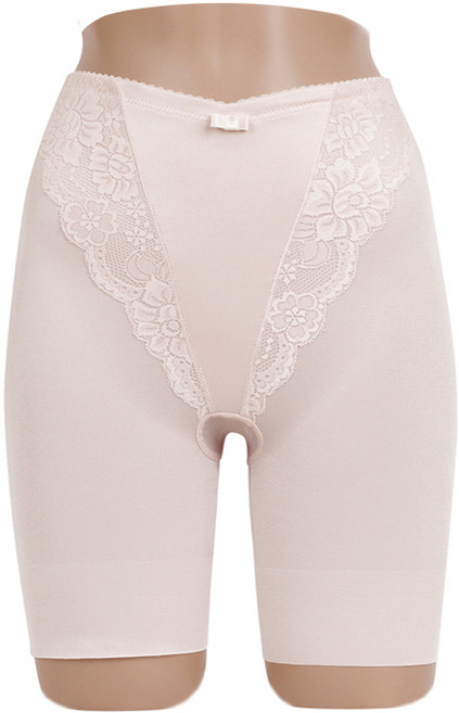 캐리루시 여성용 복부 2중 파워넷 누디 롱거들