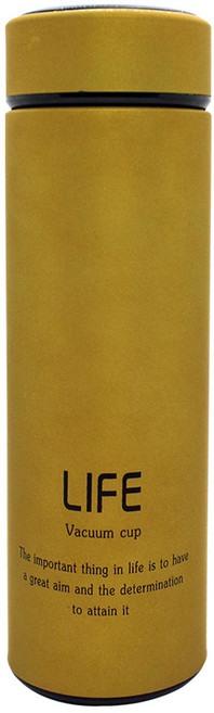 COMELY 스테인레스 보온보냉 텀블러 CMT008, 매트골드, 450ml