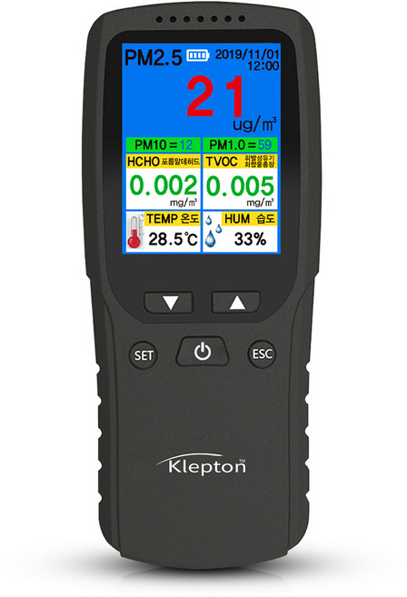 클렙튼 초미세먼지 측정기 KAD918H, 1개