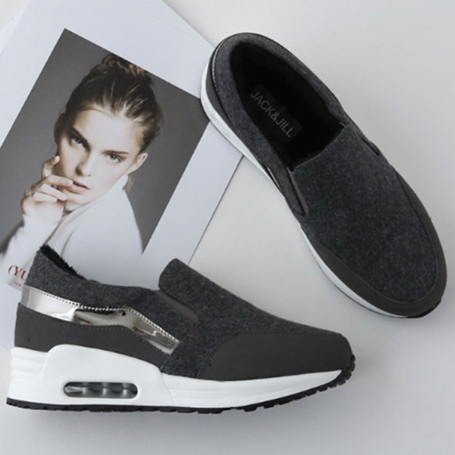 잭앤질 여성용 실띠 밴딩 털안감 슬립온 JD9921