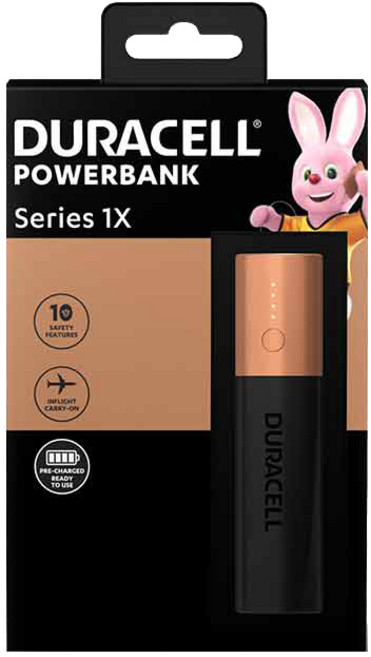 듀라셀 파워뱅크 보조배터리 시리즈 1X 3250mAh, PB1, 1개, 혼합 색상