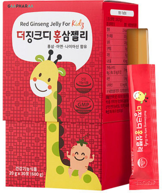지엠팜 유아용 더징크디 홍삼젤리, 30개, 20g