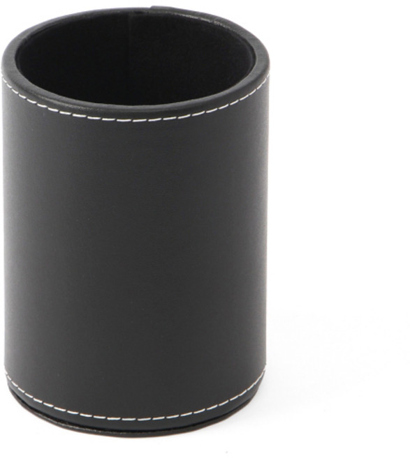 모클 가죽 원형 펜꽂이, 블랙, 1개