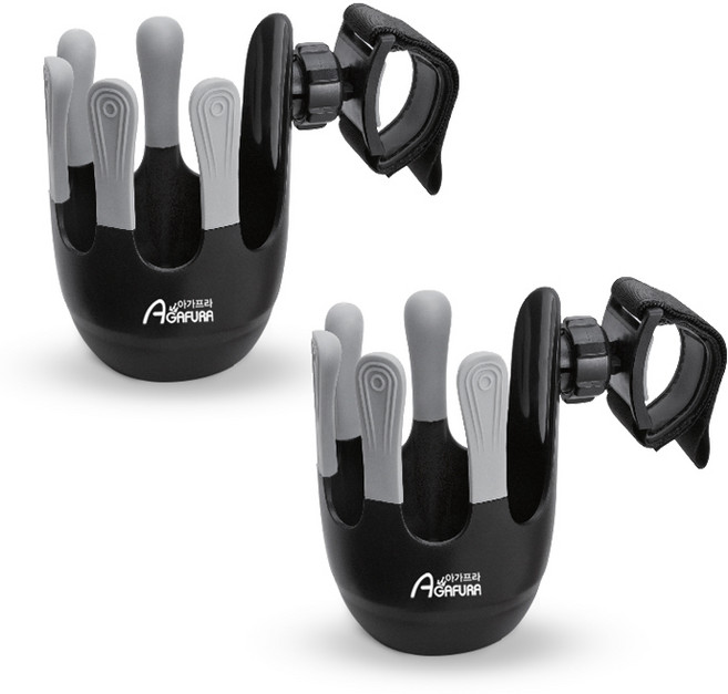 아가프라 유모차 컵홀더, 혼합 색상, 2개