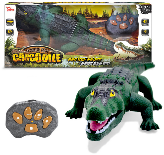 씽크토이 무선 조종 악어 RC, 혼합 색상, 1개