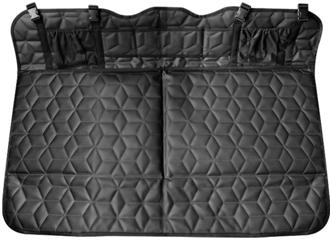 카템 차량용 엠보 매트 Ver.2 2단, 블랙 + 블랙 스티치, 1개