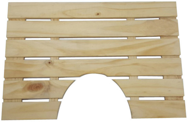 버디 원목발판 소 63 x 43 cm, 우드베이지, 1개