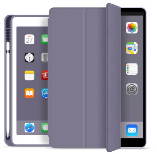 애플펜슬 뉴 수납홀더 스마트커버 케이스, 라벤더