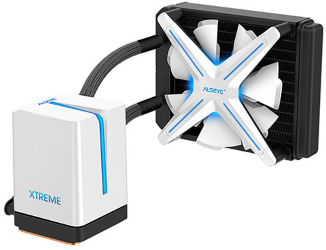 ALSEYE XTREME X120 수냉 CPU쿨러, White, 1개
