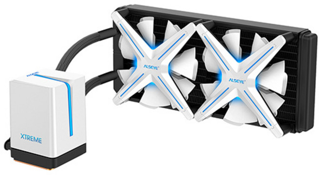 ALSEYE XTREME X240 수냉 CPU쿨러, White, 1개