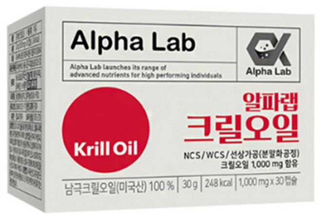 알파랩 크릴오일, 30g, 1개
