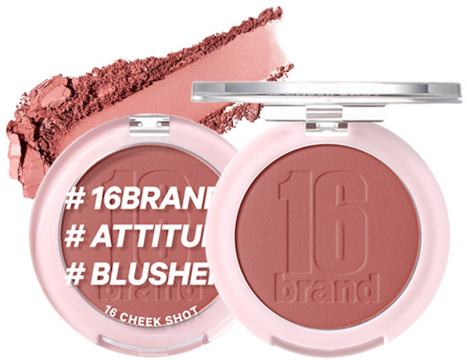 16브랜드 치크 샷 팩트 블러셔 6g, 무화과샷, 1개