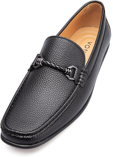 VONIN 남성용 오플패턴 유팁 장식 드라이빙 로퍼 RXF016BK