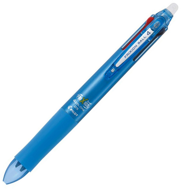 프릭션 4색 볼펜 멀티펜 0.5mm, 라이트블루, 1개