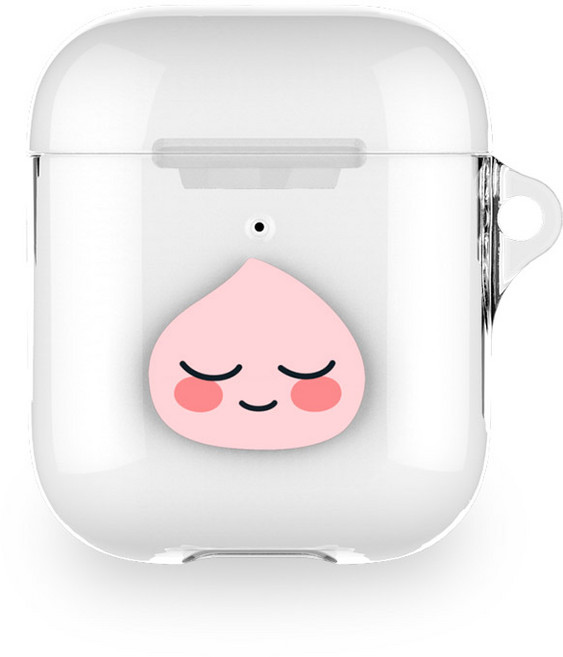 카카오프렌즈 에어팟 1/2세대 투명 하드 케이스, 어피치