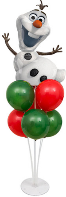 와우파티코리아 크리스마스 풍선 꽂이 세트, 슈퍼쉐입 디즈니 프로즌 울라프 2, 1세트