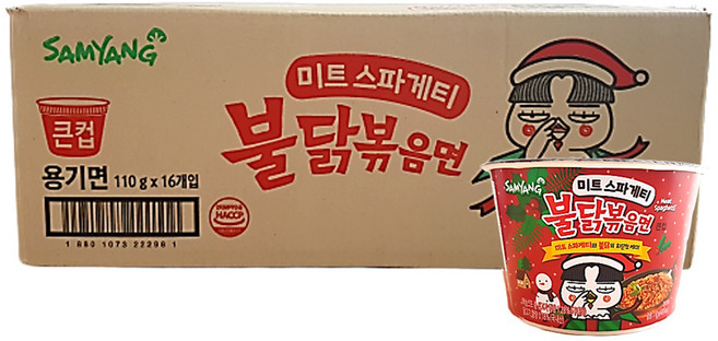 삼양 미트스파게티 불닭볶음면, 110g, 16개