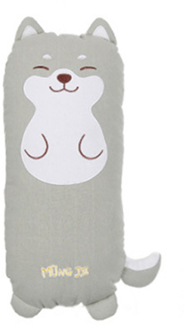 조우니 시바견 뭉찌 애착 인형 아동베개, 그레이