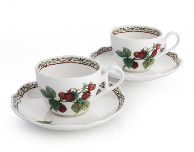 노리다케 오차드가든 낮은 커피잔 2인조 세트, 혼합 색상, 1세트