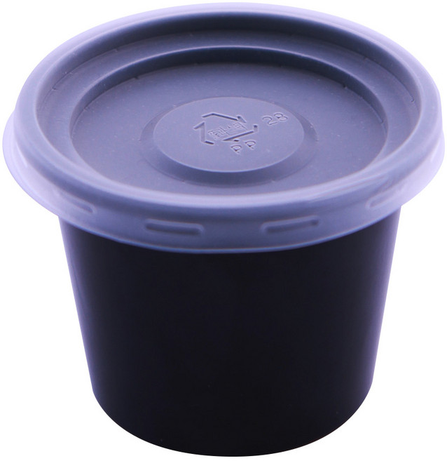 다용도 소스컵 블랙 5 x 7.5 × 5.8 cm 150ml, 1개, 50개