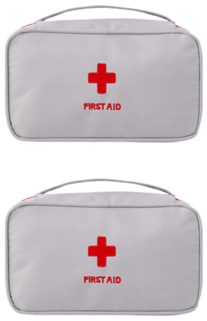 ABM 휴대용 구급파우치 L 그레이, 2개
