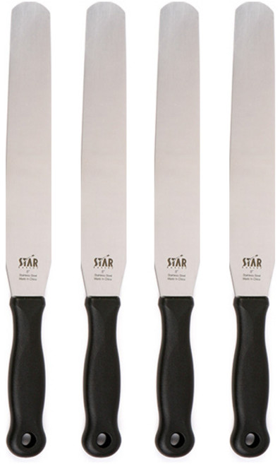 스타베이커리 스텐 베이킹 스패츌러 190mm, 혼합 색상, 4개