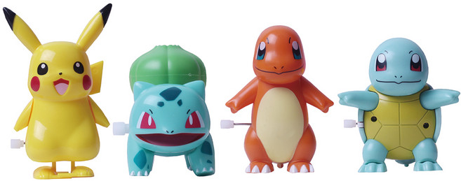 포켓몬스터 1세대 태엽피규어, 혼합 색상, 1개