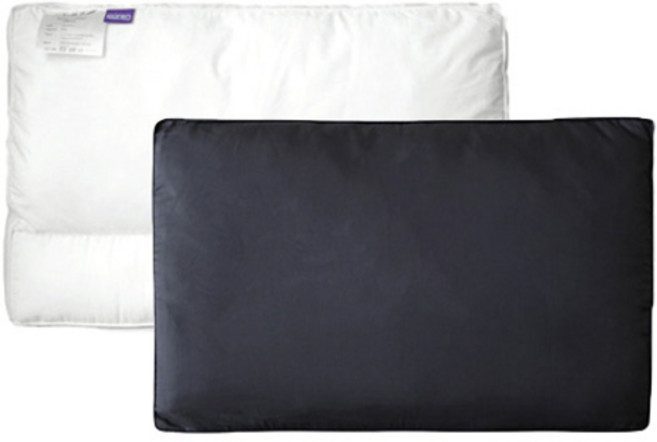 포렌 나를 위한 베게솜 + 베개커버 세트, 다크그레이, 1개