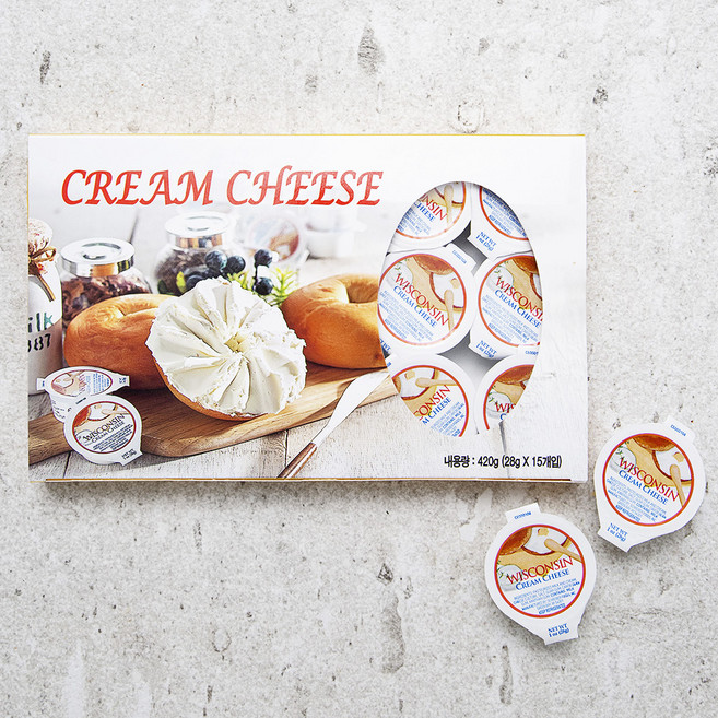 위스콘신 크림치즈, 28g, 15개입, 1개
