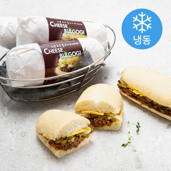 테이트 매콤 치즈 불고기 치아바타 (냉동), 190g, 1개입, 3개