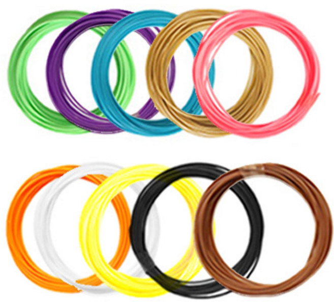 이지드로잉 저온 무선 3D펜 전용 PCL 필라멘트 10색