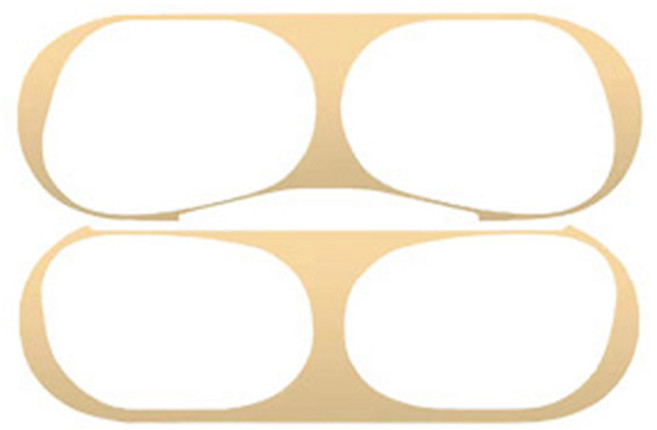 비쉐르 에어팟 프로 18K 도금 철가루 방지 스티커, 골드