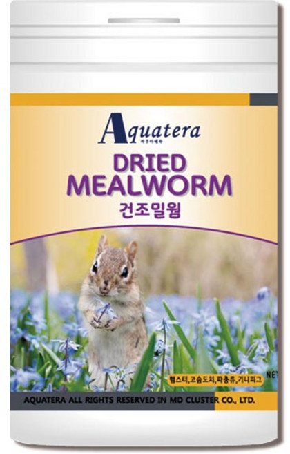 아쿠아테라 건조밀웜 고슴도치사료, 1L, 1개