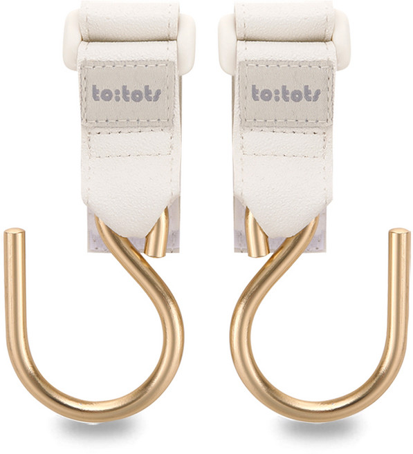 투토츠 멀티 유모차걸이 2p, 아이보리 + 골드, 1세트