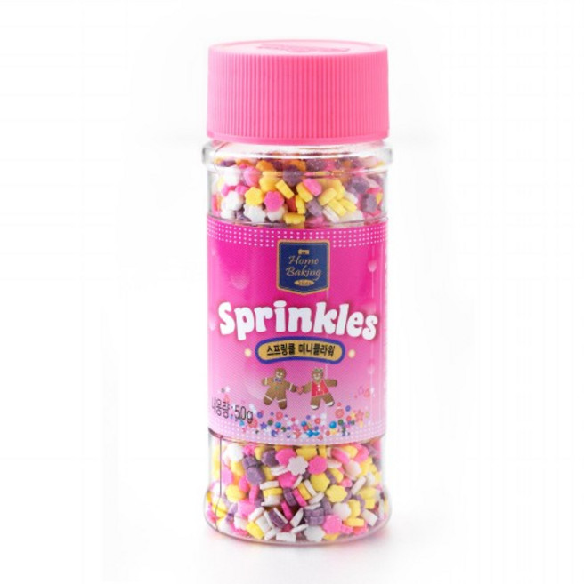 브레드가든 미니 플라워 4색 스프링클, 50g, 1개