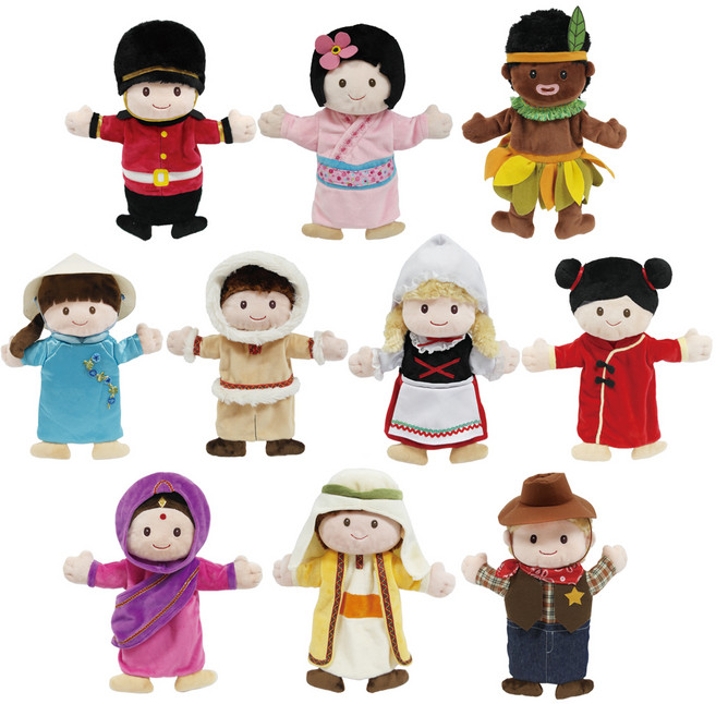 매직캐슬 세계 여러 나라 손인형, 10개, 1개