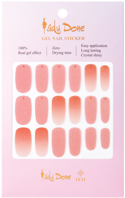 레이디던 아이빛 젤 네일 스티커, desing117, 1개