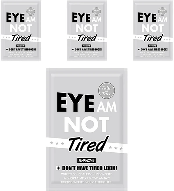 페이스인페이스 아이 엠 낫 타이어드 다크서클 케어 아이패치 1.5g, 2개입, 4개 - 쿠팡