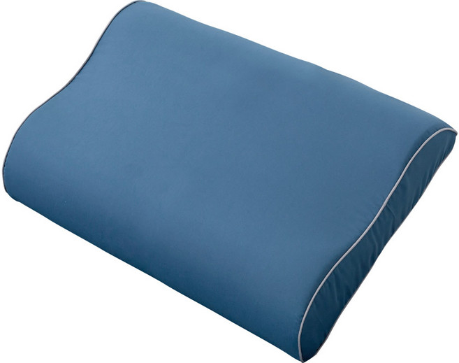 라버트리 천연라텍스 굴곡형 베개, 실키네이비, 1개