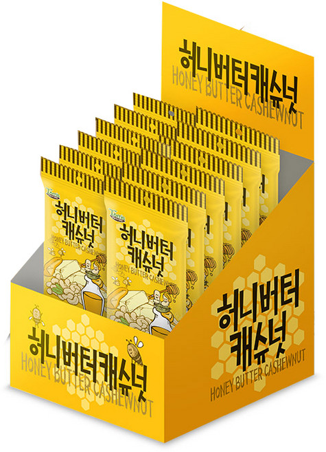 탐스팜 허니버터 캐슈넛, 30g, 12개