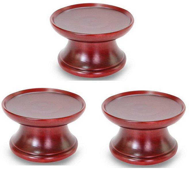 남원목기 국산 문화재 나물접시, 3개