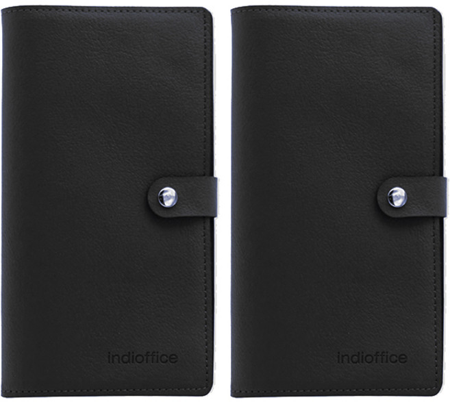 인디 가죽 명함집 96매 2p, 흑색