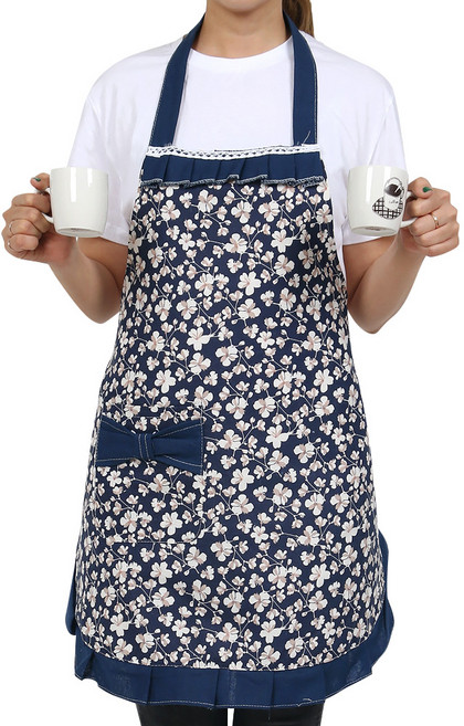 빅리본 방수앞치마, 네이비, 1개