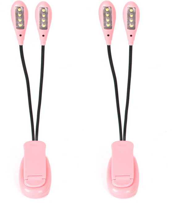 북라이트 2 Head 8 LED 조명 2p, 핑크