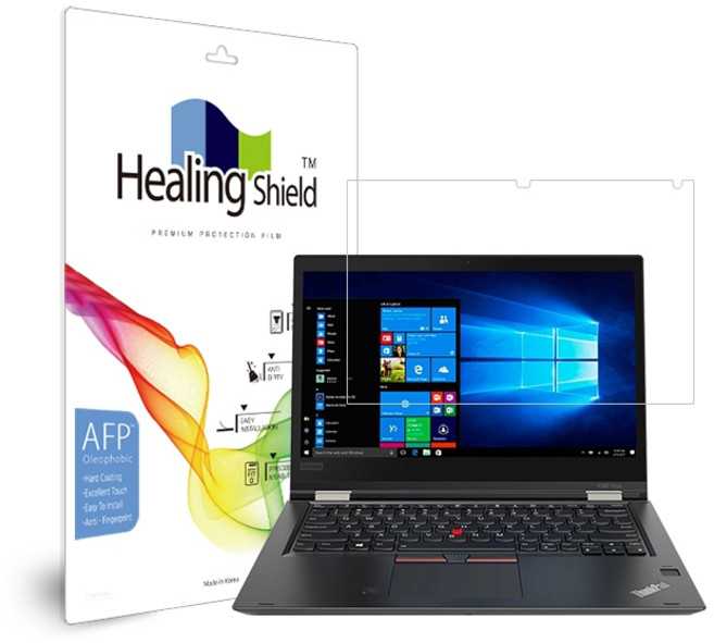 힐링쉴드 레노버 씽크패드 X380 요가 20LHS0G900 올레포빅 노트북 액정 보호 필름, 1개