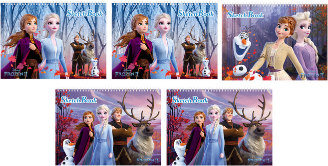 희망노트사 New 겨울왕국2 스케치북 랜덤 발송 5p, 250 x 345 mm, 17매, 5개