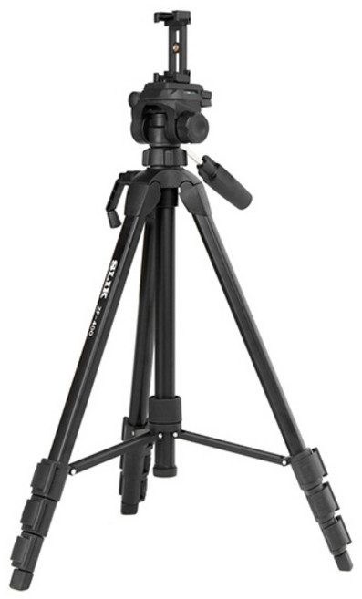슬릭 1인 미디어용 초경량 카메라 비디오 겸용 4단 스마트폰 삼각대 + 스마트폰 마운트, ZF-400M, 1개