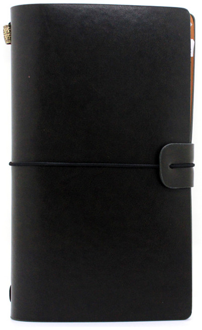 빅드림 복고 가죽 레트로 빈티지 만년 다이어리, 블랙, 1개