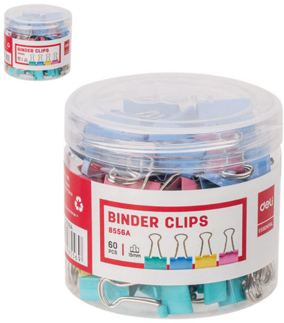 델리 메탈 더블클립 6호 E8556A, 15mm, 60개입, 2개
