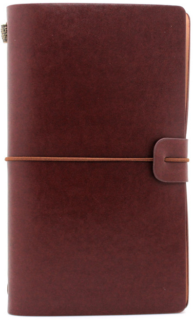 빅드림 복고 가죽 레트로 빈티지 만년 다이어리, 버건디, 1개